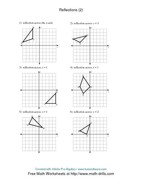 Reflections 2 Worksheet For 5th 6th Grade Lesson Planet