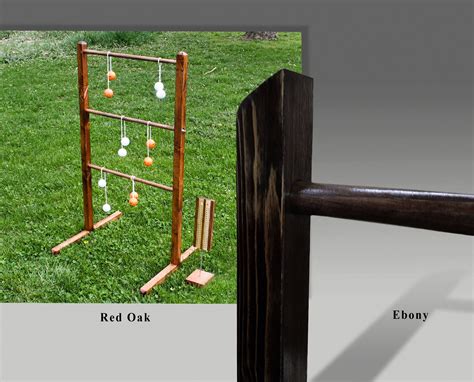 Ladder Ball Game Set With Tote Wooden Ladderball Game Ladder