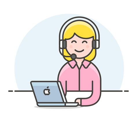 Customer Service Woman Icon Streamline Ux Free Iconset Streamline Icons