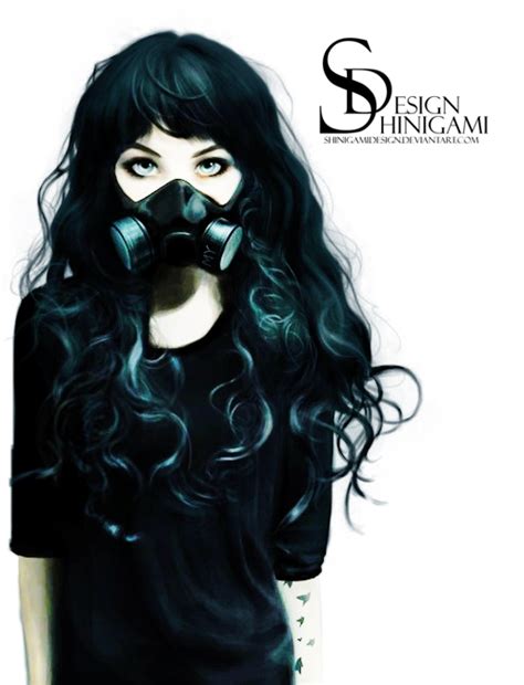 Gas Mask Girl Render By Shinigamidesign On Deviantart