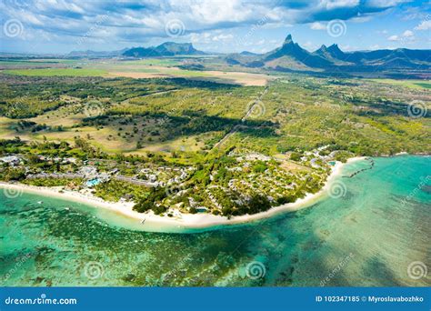 Aerial View Of Mauritius Island Stock Image Image Of Island