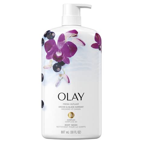 Olay Fresh Outlast Body Wash Orchid And Black Currant 30 Fl Oz