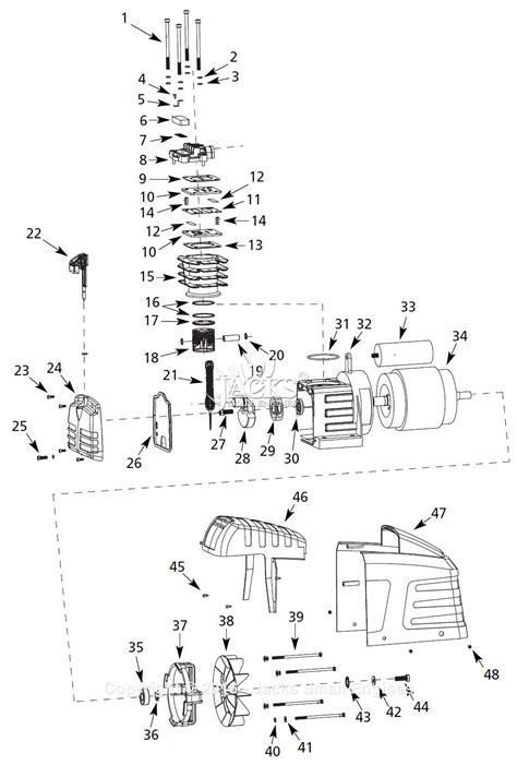 Campbell Hausfeld Ol Al Parts Diagram For Pump Parts