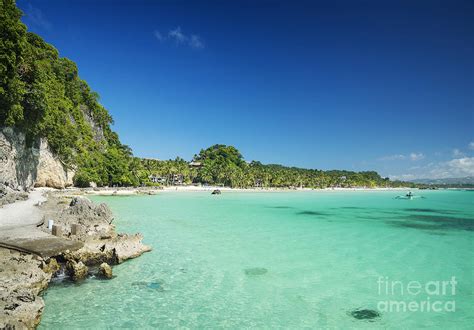 Diniwid Beach On Boracay Tropical Island Philippines Photograph By