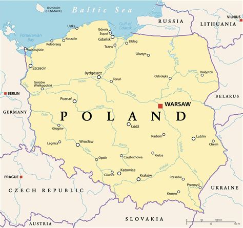 map poland europe map of counties around london
