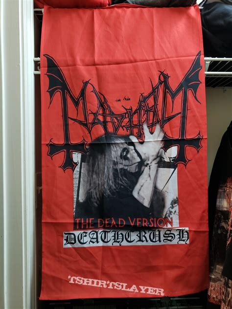 Mayhem Deathcrush Flag Tshirtslayer Tshirt And Battlejacket Gallery