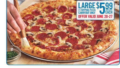 Enjoy your delicious pizza by ordering online and free delivery to your doorstep or takeaway. $5.99 for Large, Two Topping Dominos Pizza ...