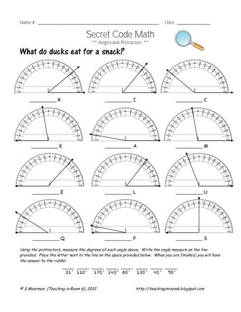 Lines And Angles Worksheet Grade 4