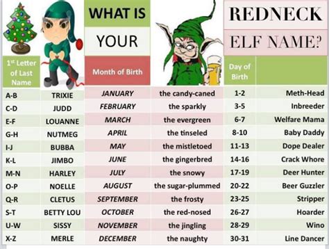 What Is Your Redneck Elf Name Common Sense Evaluation