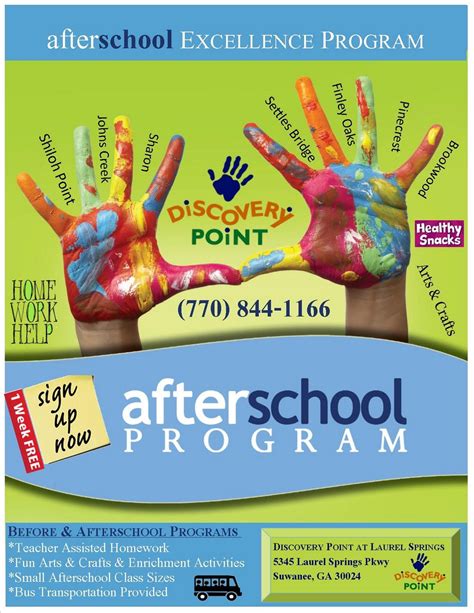 After School Program Poster Little Wings Pinterest After School