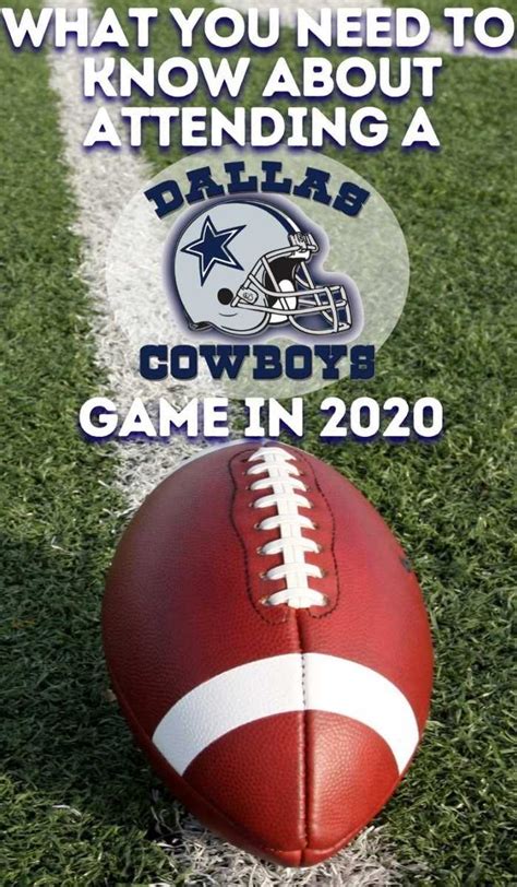 Know Before You Go Dallas Cowboys Game Guide 2019 Season