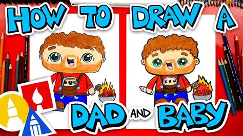How To Draw A Father Carrying A Baby 86