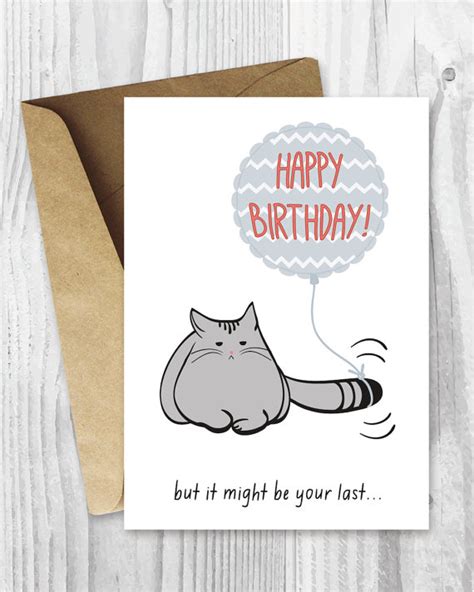 Free Printable Funny Cat Birthday Cards Printable Templates