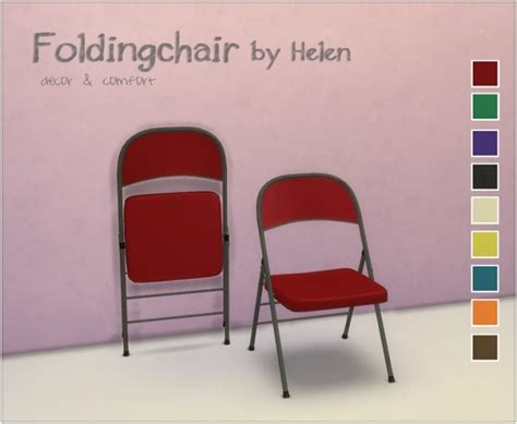 Folding Chair At Helen Sims Sims 4 Updates