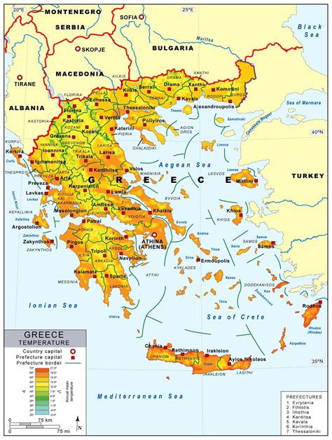 Map Of Greece Athens