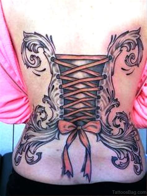 71 Splendid Corset Tattoos On Back