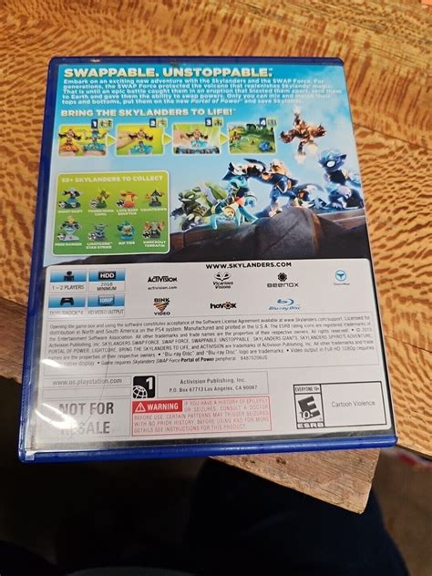 Skylanders Swap Force Ps4 Game No Manual Ebay