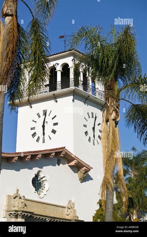 Santa Barbara County Courthouse California Usa Stock Photo Alamy
