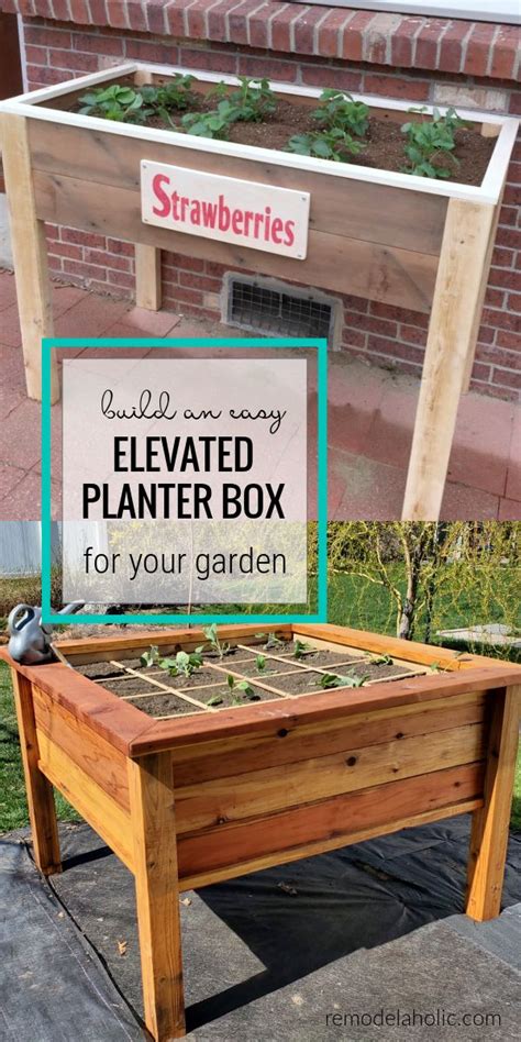 An Elevated Planter Box For Your Garden
