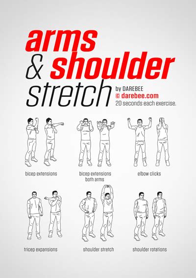 Darebee Workouts Stretches Before Workout Shoulder And Arm Workout
