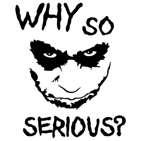 Why So Serious Joker Sticker