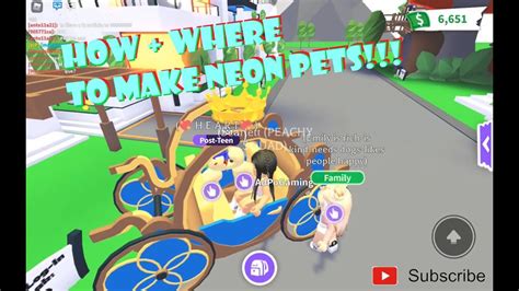 Adopt Me How Where To Make Neon Pets Youtube
