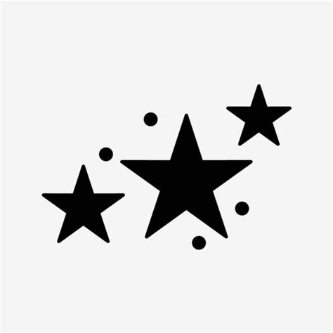 Stars Silhouette Transparent Background Vector Stars Icon Star