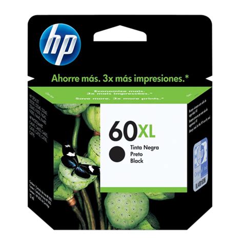 Cartucho De Tinta Hp 60 Xl Cc641wl Negro Fravega