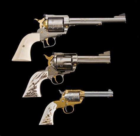 Lot Of 3 Important Custom Ruger Revolvers From The Roy Rogers Dale