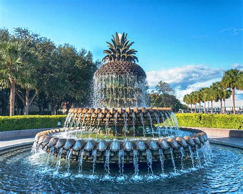 Pineapple Fountain Charleston Sc Photograph By Connie Mitchell Pixels