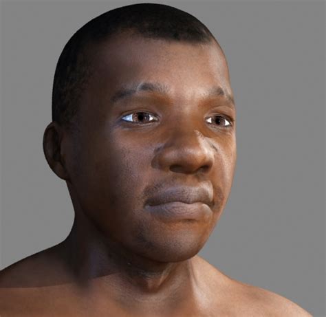Black African Male 3d Model