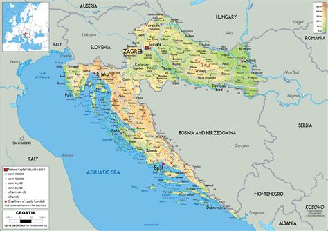 Croatia's best sights and local secrets from travel experts you can trust. Croatia Map (Physical) - Worldometer