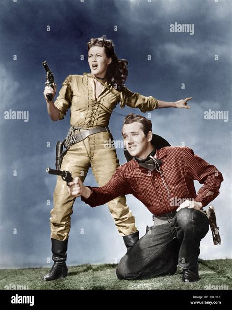 CALAMITY JANE AND SAM BASS From Left Yvonne De Carlo Howard Duff