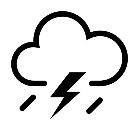 6 Strong Thunderstorm Icons Images - Thunderstorm Lightning Icon, Strong Thunderstorm Weather ...