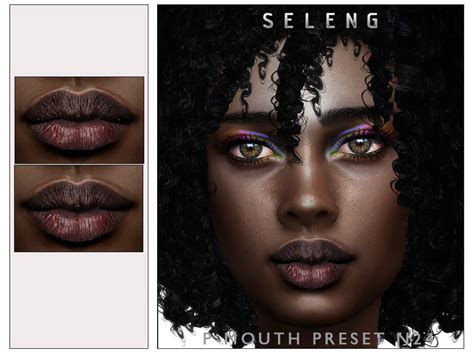 The Sims 4 P Mouth Preset N24 By Seleng Cc The Sims
