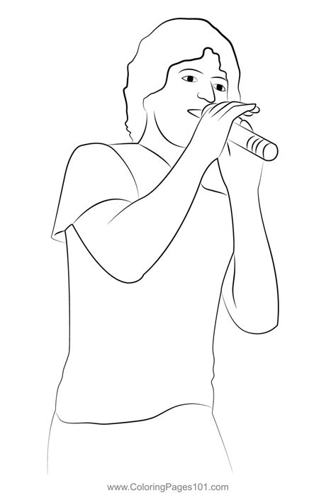 Singer 3 Coloring Page For Kids Free Singers Printable Coloring Pages