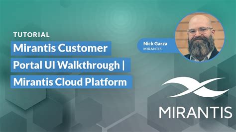 The Mirantis Customer Portal Complete Ui Walkthrough Mirantis Cloud