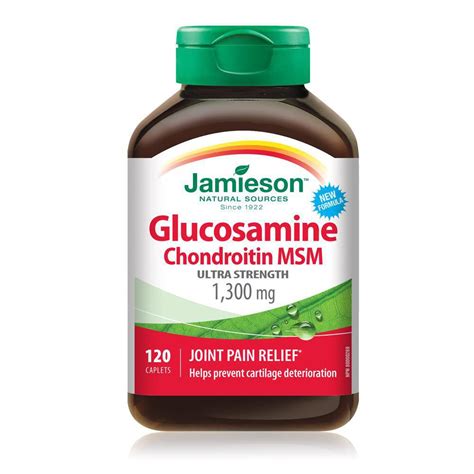 Jamieson Glucosamine Chondroitin Msm Mg Caplets Walmart Canada