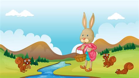 A Bunny And Squirrels 522164 Download Free Vectors