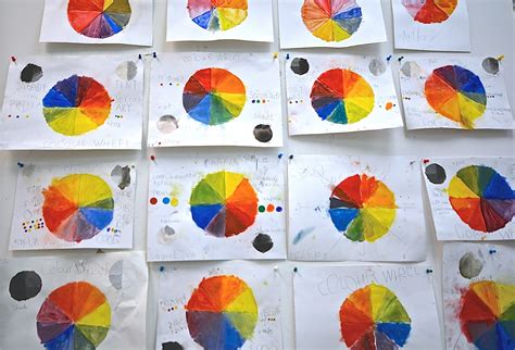 Acorn Art Studio Making Colour Wheels