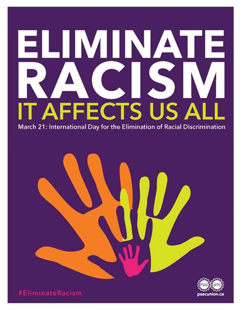 March 21st International Day For The Elimination Of Racial Discrimination Public Service