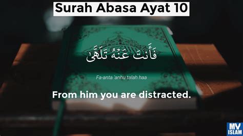 Surah Abasa Ayat 10 80 10 Quran With Tafsir My Islam