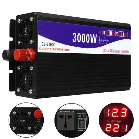 3000w 12v24v48v To 220v Pure Sine Wave Power Inverter Home Converter