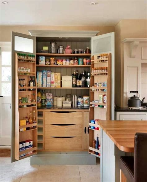 Impressive Tall Pantry Cabinets For Kitchen With Pantry Door Mounted