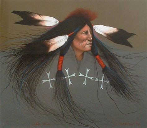 Oglala Warrior Artist Frank Howell 1937 1997 Lakota Sioux