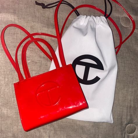Telfar Bags Patent Red Small Telfar Poshmark