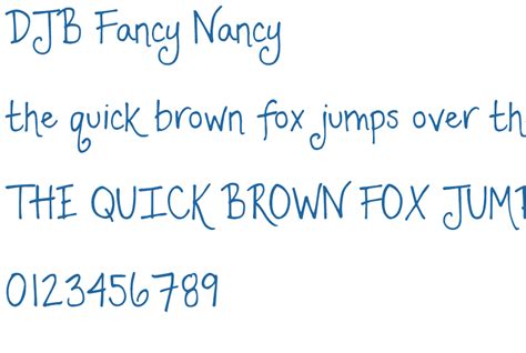 Djb Fancy Nancy Font Free Fonts Download