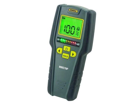 General Tools Mmd7np Pinless Lcd Moisture Meter With Tricolor Bar