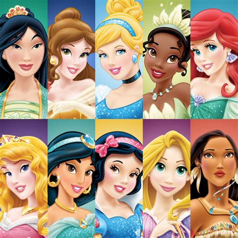 Princess Collage Makeover Ten Original Disney Princesses Photo 38405075 Fanpop
