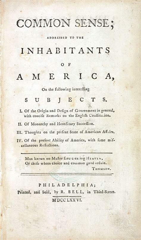 Thomas Paine Biography Common Sense Rights Of Man Religion